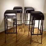 4 Tabourets de Bar de Jacques Adnet