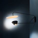 double arms wall light by Robert Mathieu