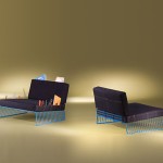 Pair of 'Texas' armchairs by François Arnal