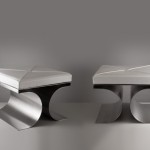 Pair of stools by Michel Boyer 