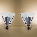 Pair of Oscar Torlasco wall lights.