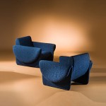 PAIR OF RONDO ARMCHAIRS BY LOUIS PAOLOZZI