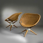 Pair of armchairs by Joseph Andre Motte