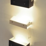 3 wall lights by Jean Boris Lacroix