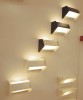 Set of wall lights in lacquered metal and perspex by Jacques Biny