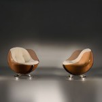 Paire de fauteuils ' Sphere' de Boris Tabacoff