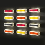 Série de 12 Appliques de Jean Boris Lacroix