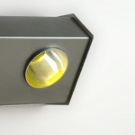 Wall light in grey lacquered metal by Jacques Biny