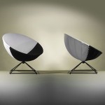 Rare pair of Radar chairs by A.R.P.