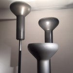 Série de 3 Lampadaires de Gino Sarfatti edition Arteluce