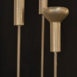 Serie de 3 Lampadaires de Gino Sarfatti, 1956 edition Arteluce