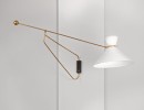 Adjustable wall light with counterwight by Robert Mathieu