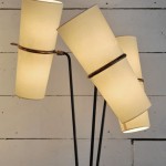 Paire de Lampadaires à Trois Bras de Lunel