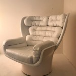 White Elda armchair by Joe Colombo