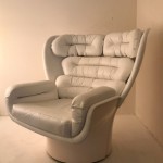 Fauteuil Elda blanc de Joe Colombo