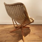 Tripod rattan chair from the fiftys