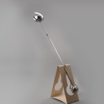 Rare floor lamp with pendulum by Sabine Charoy