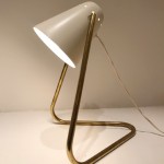 Lampe à cocotte blanche de Robert Mathieu