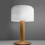 Rare lamp model 10497 fawn by Michel Mortier, Verre Lumière edition