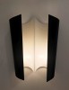 Pair of black and ehite Stilnovo wall lights