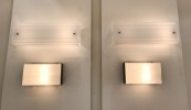 Pair of 250 model wall lights by Jacques Biny