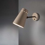 Small white lacquered wall light by Robert Mathieu