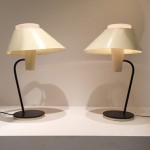 Rare paire de lampes de Jean-Boris Lacroix 