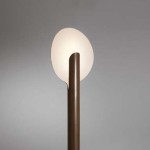 Rare brown lacquered Elysée floor lamp by Pierre Paulin