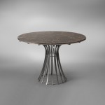 Rond marble table by Xavier-Féal