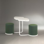 ensemble de sièges / tables de Lionel Morgaine