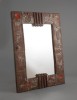 Rare large mirror by Gilbert Portanier 