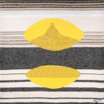 « Graphisme jaune gris » tapestry by Danièle Raimbault-Saerens