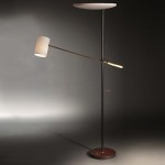 Large floor lamp with arm by Georges Frydman