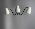 Wall light with 3 arms by Robert Mathieu