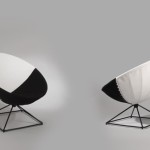 Rare paire de fauteuils Radar de l'A.R.P.