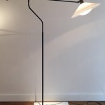 Counterweight floor lamp, free form base by Robert Mathieu