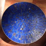 Table basse en mosaïque de pâte de verre de Berthold Muller, vers 1960 